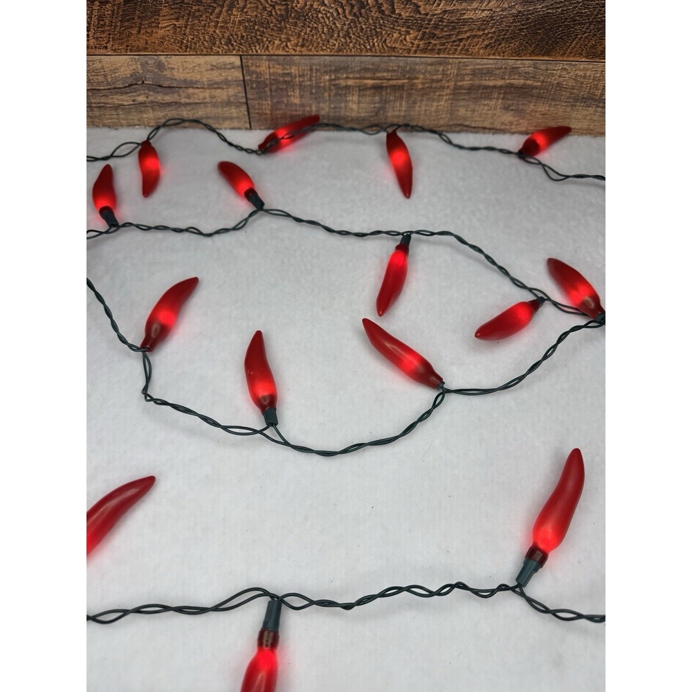 IKEA Red Chili Pepper String Lights 4 Strands - 20 Lights Each Tested Fiesta